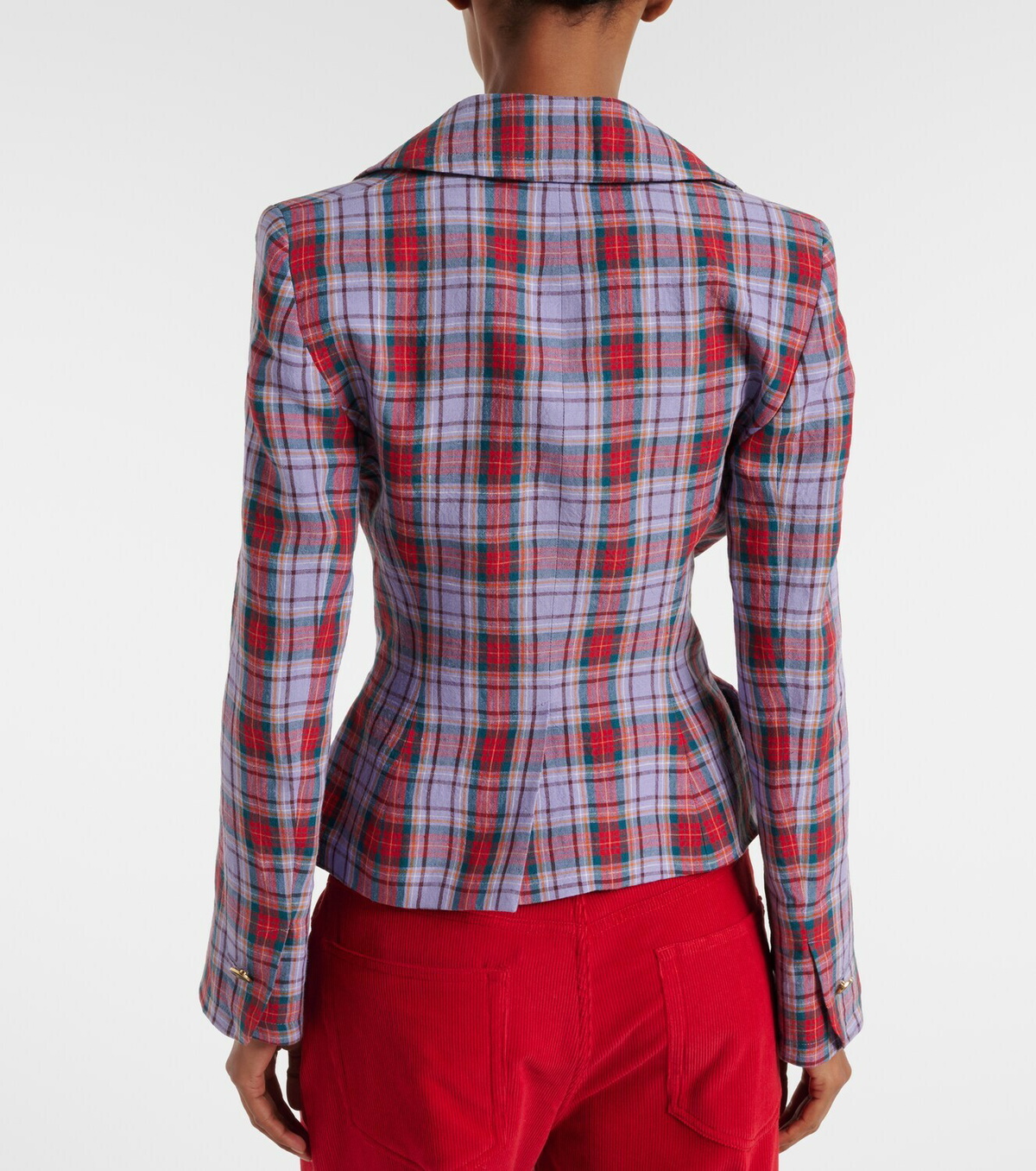 Vivienne Westwood Tartan linen blazer