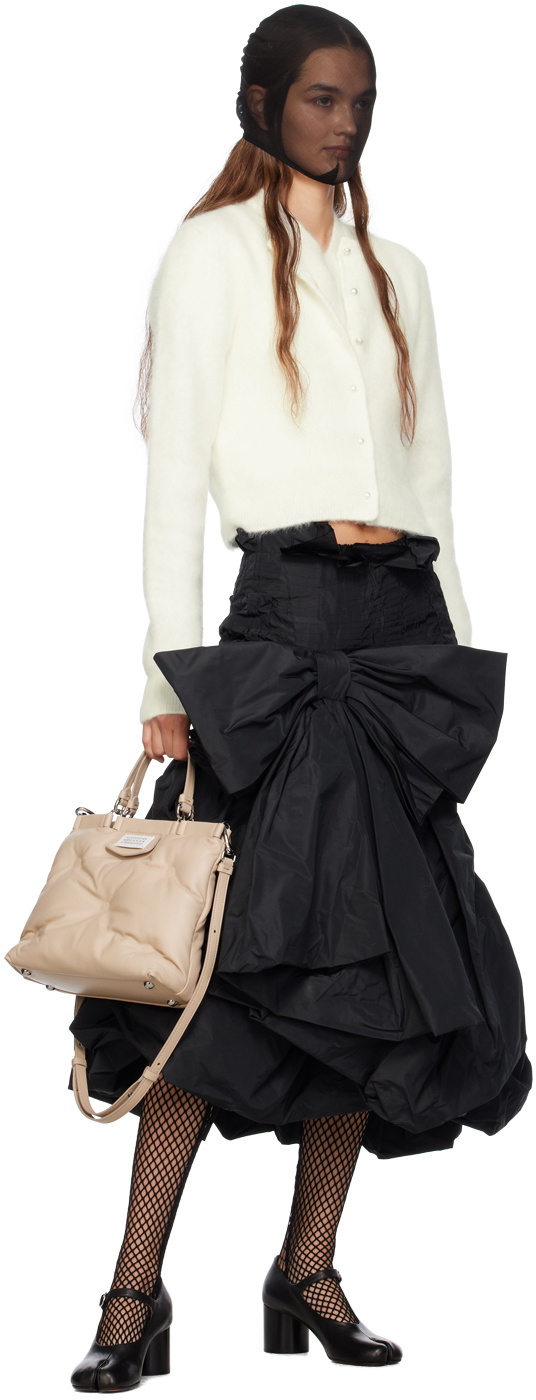 Maison Margiela White V-Neck Sweater