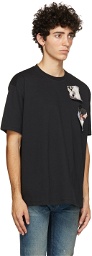 Raf Simons Black Fred Perry Edition Printed Patch T-Shirt
