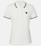 Tory Burch Cotton-blend piqué polo shirt