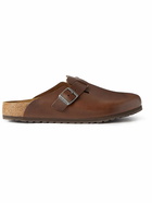 BIRKENSTOCK - Boston Leather Sandals - Brown