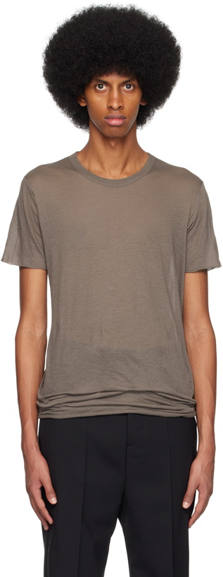 Photo: Rick Owens Gray Basic T-Shirt