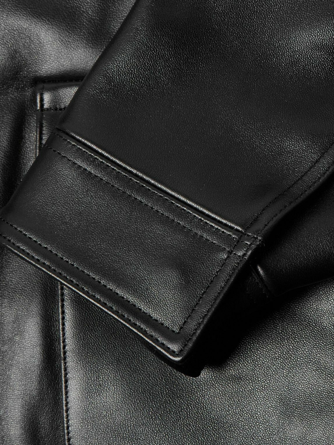 A.PRESSE - Type A-2 Leather Jacket - Black A.PRESSE