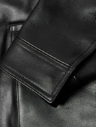 A.PRESSE - Type A-2 Leather Jacket - Black