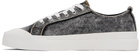 Diesel Gray & White S-Athos Nmd Low Sneakers