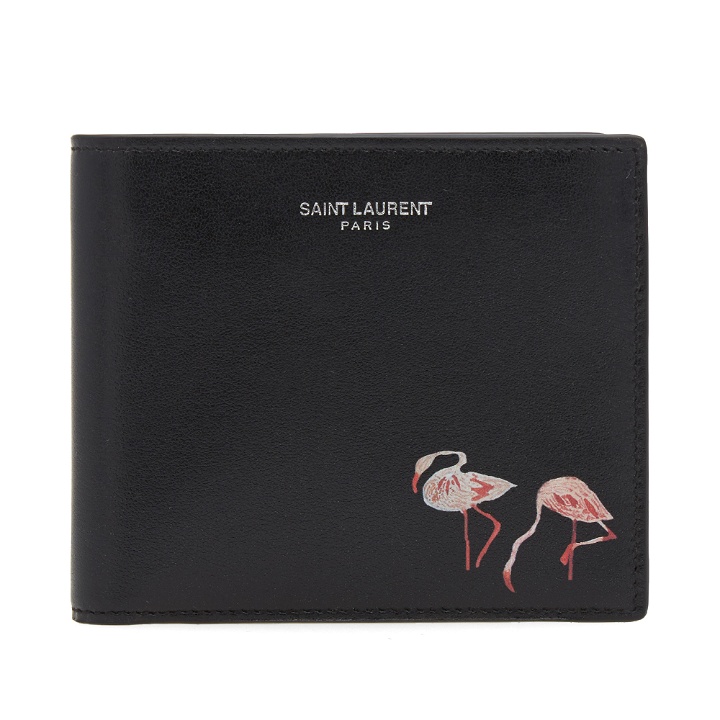 Photo: Saint Laurent Flamingo Billfold Wallet