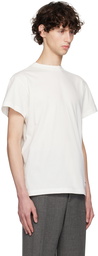 Jil Sander Three-Pack White Logo Label T-Shirts