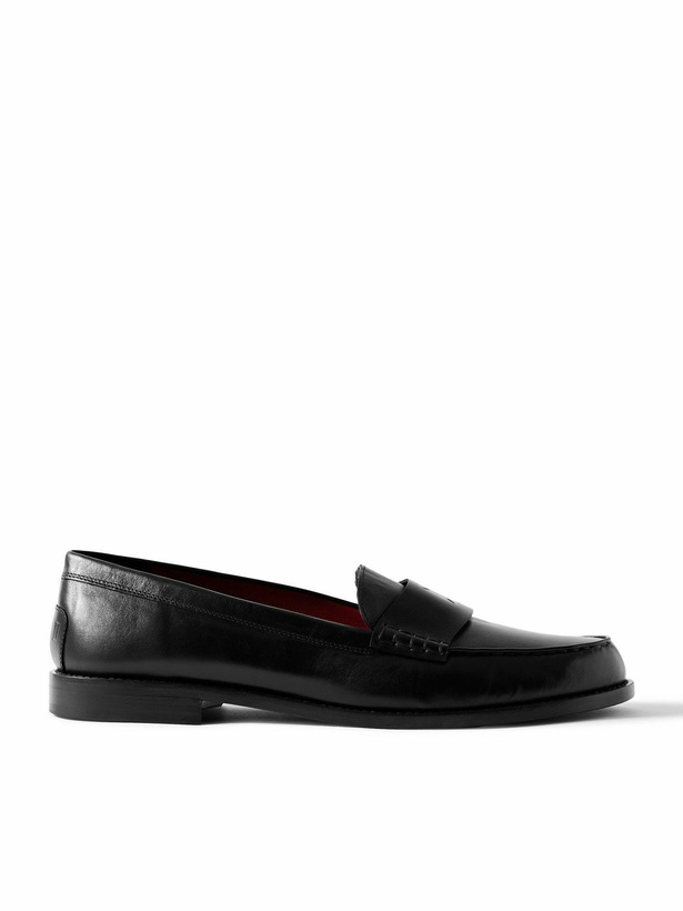 Photo: Enfants Riches Déprimés - Logo-Debossed Leather Penny Loafers - Black