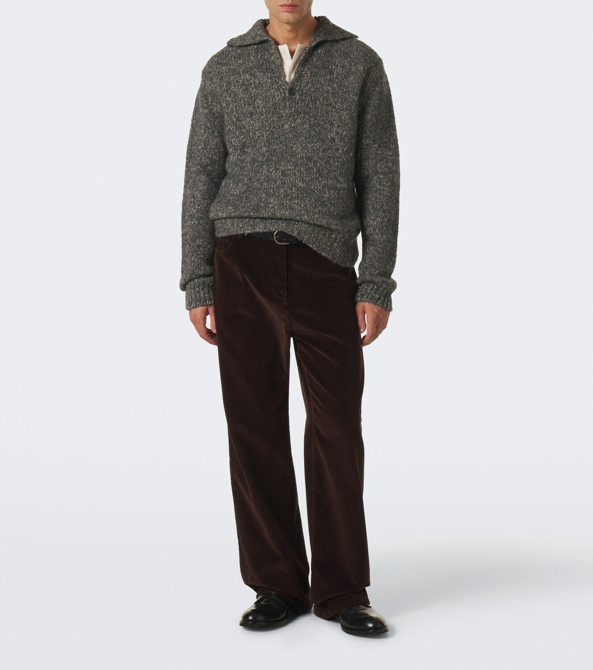 Dolce&Gabbana Wool, alpaca, and linen polo sweater