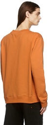 Vyner Articles Orange Logo Print Sweatshirt