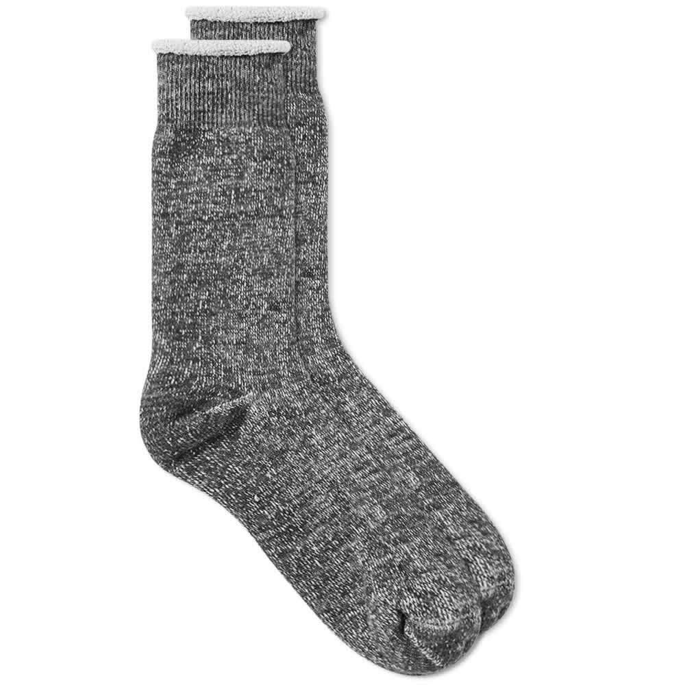 RoToTo Men's Double Face Socks in Charcoal