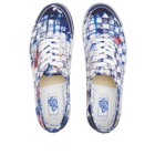 Vans Men's UA OG Authentic LX Sneakers in True White/Blue