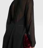 MM6 Maison Margiela Draped midi dress