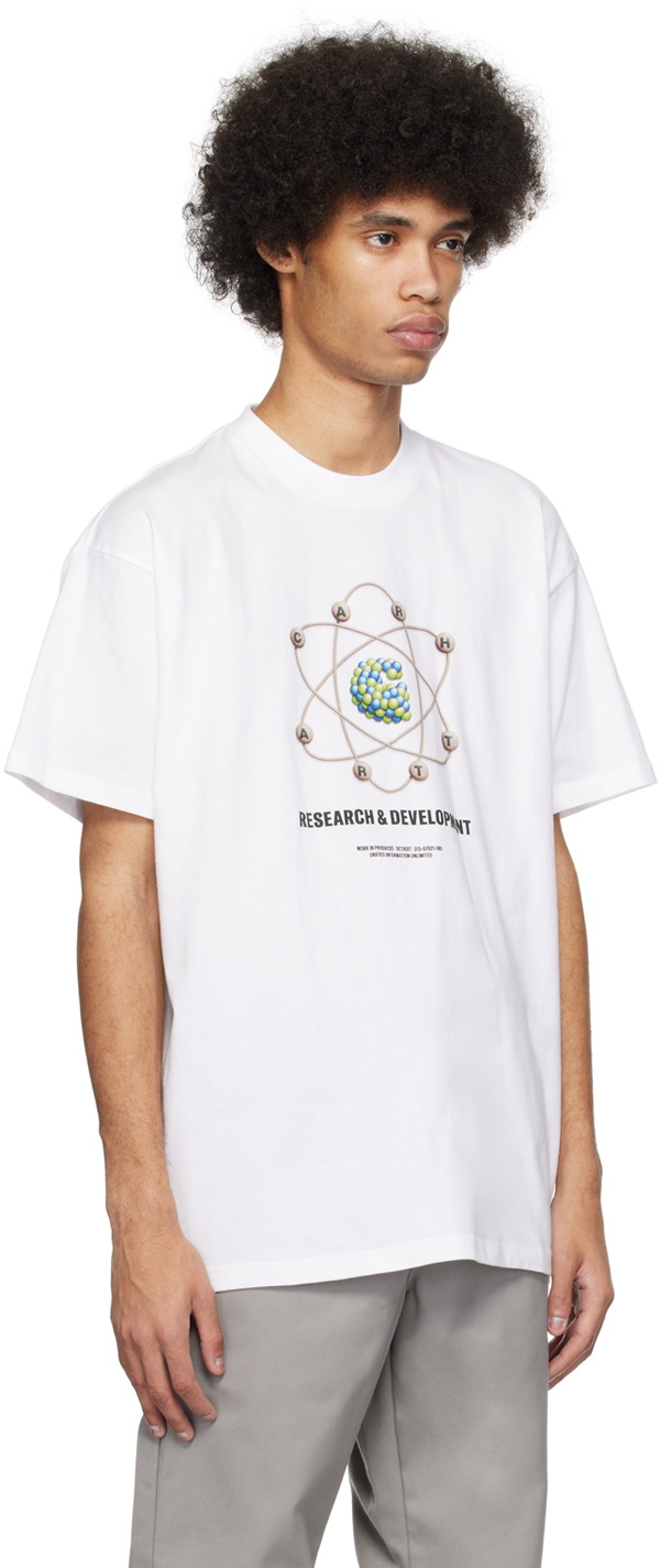 【関税込み】Carhartt Work In Progress ホワイト Stamp Tシャツ Carhartt Work In Progress White R&D T-Shirt Carhartt WIP