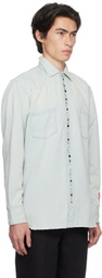 Golden Goose Blue Studded Denim Shirt