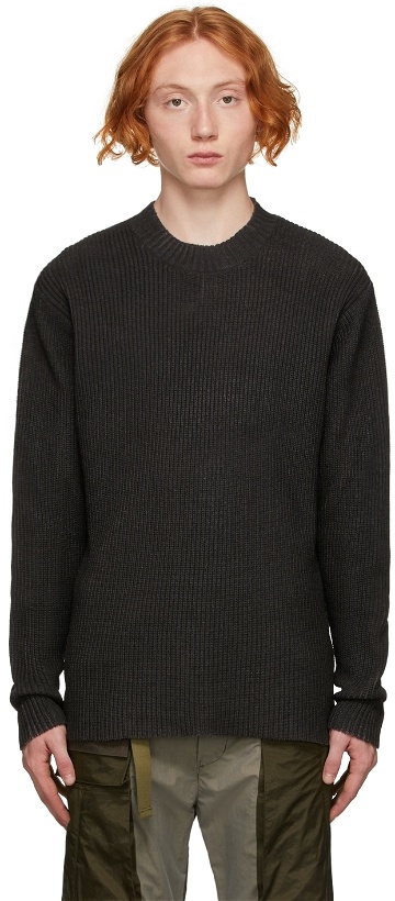 Photo: The Viridi-anne Black Knit Spray Pigment Sweater