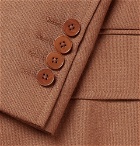 Camoshita - Tan Unstructured Woven Suit Jacket - Men - Tan