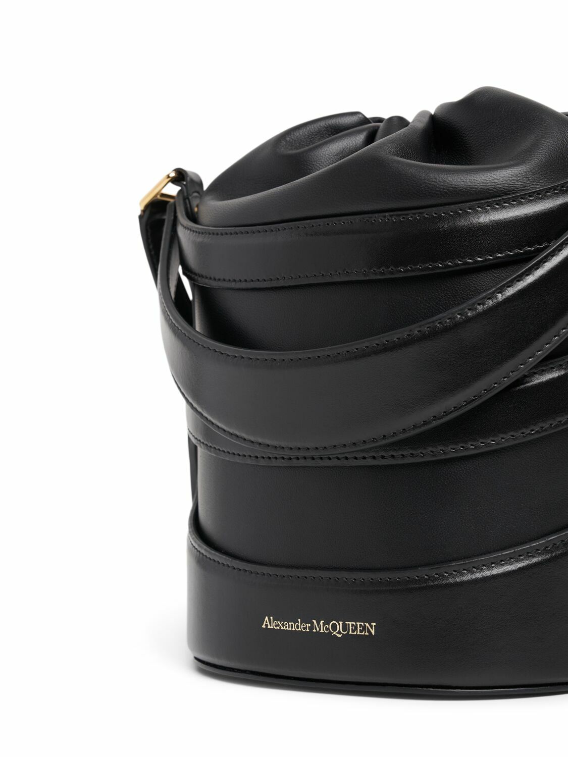 ALEXANDER MCQUEEN The Rise Leather Bucket Bag Alexander McQueen