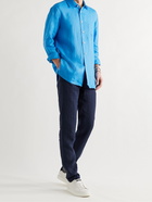 KITON - Linen Shirt - Blue