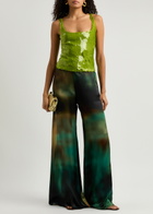 Roksanda Arneau Printed Wide-leg Satin Trousers Multicoloured 1