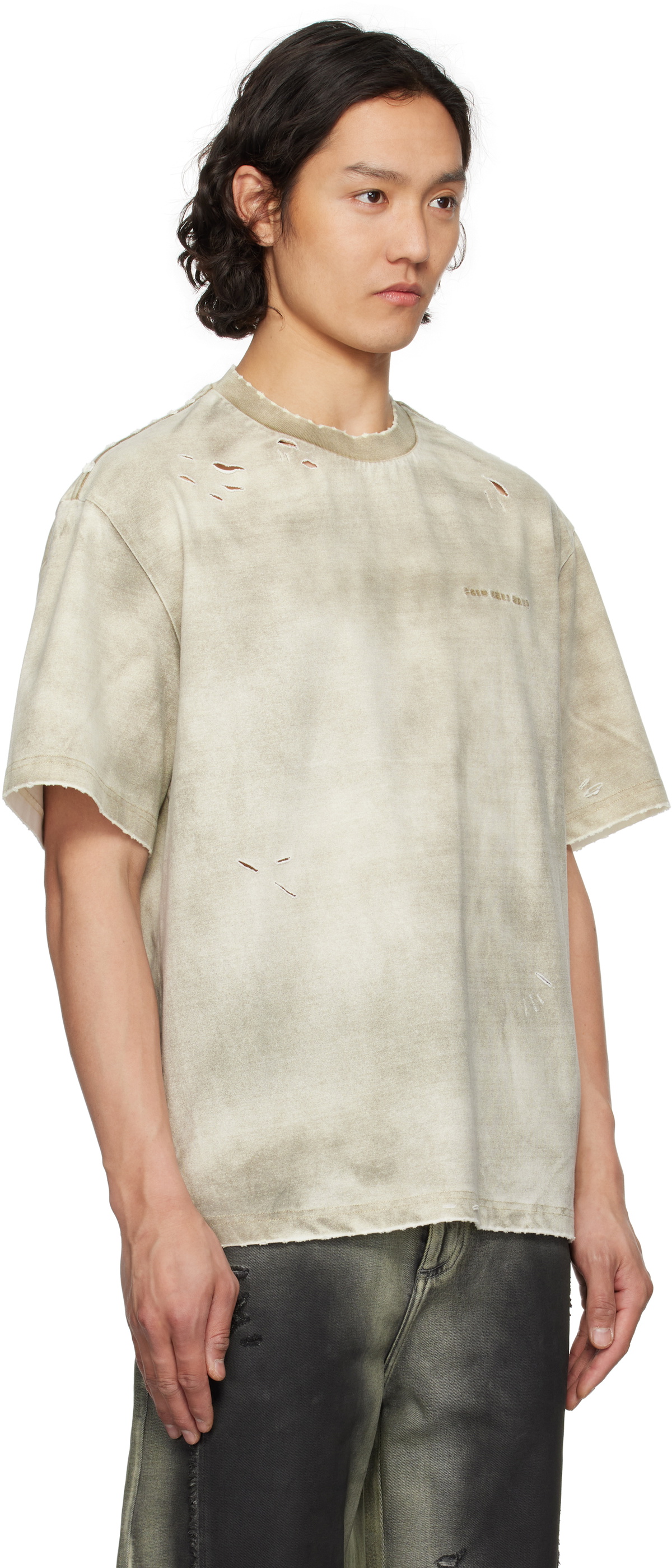 Feng Chen Wang Gray Sandwashed T-shirt