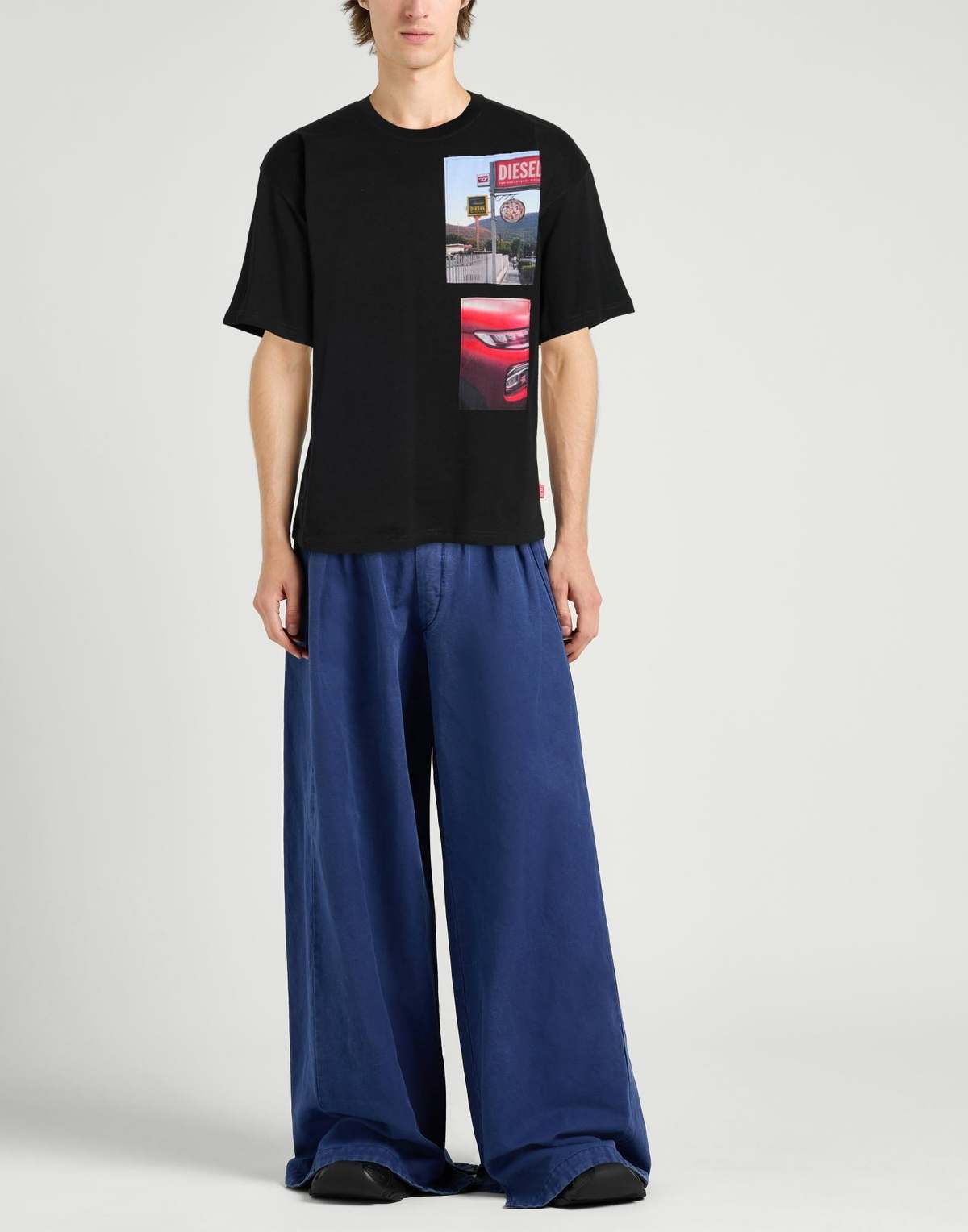 Diesel Mens T-shirt in Black