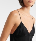 Saint Laurent Cassandre chain-detail jersey camisole