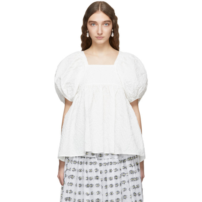 Cecilie Bahnsen White Rita Blouse