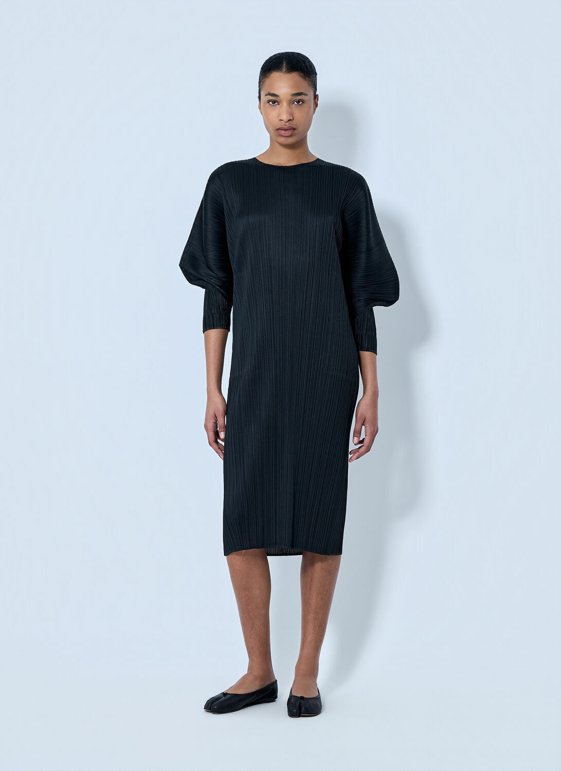 Pleats Please Issey Miyake Pleated Midi Dress