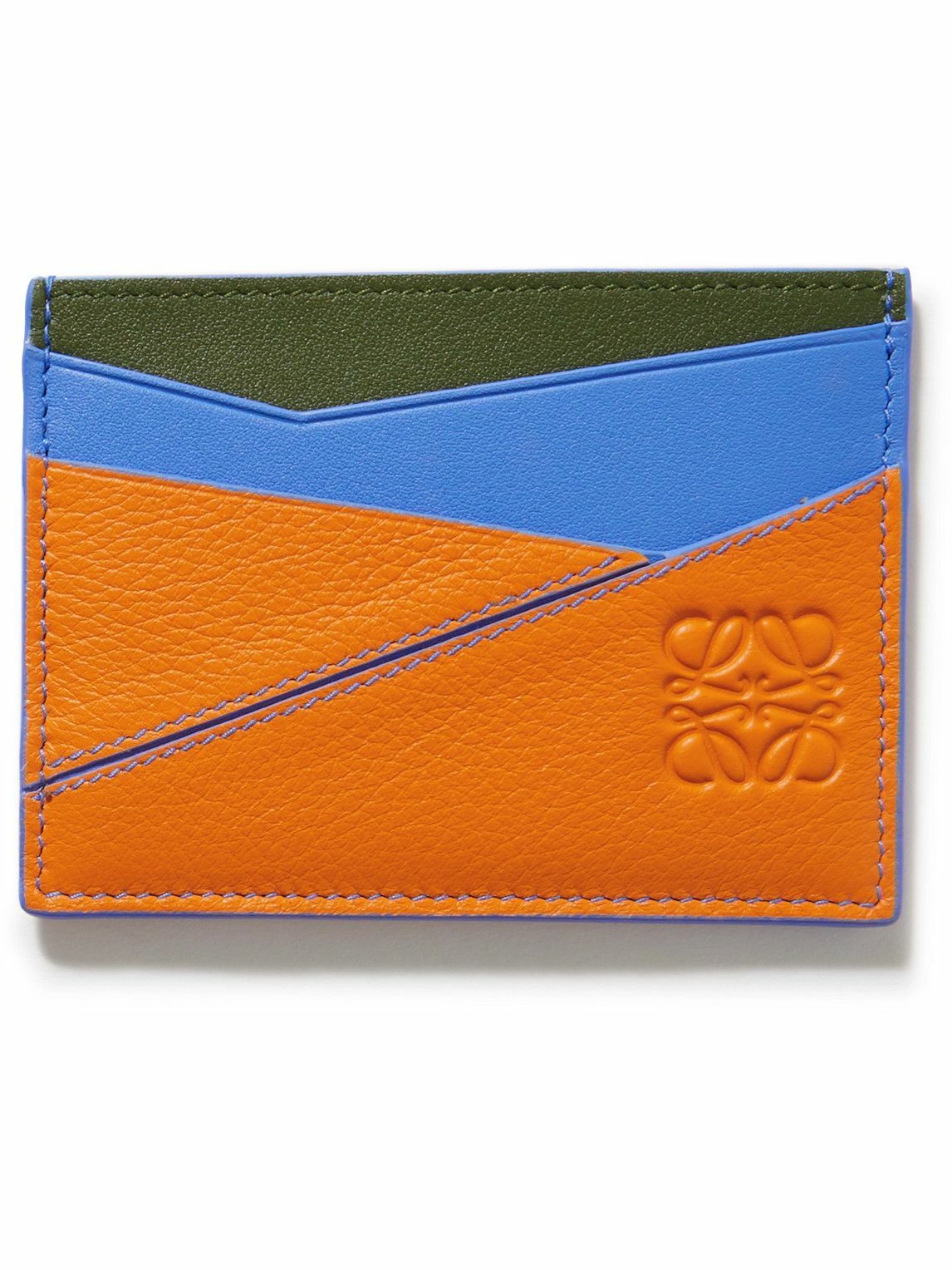 Loewe - Puzzle Logo-Debossed Leather Cardholder Loewe