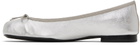 rag & bone Silver Joey Ballerina Flats