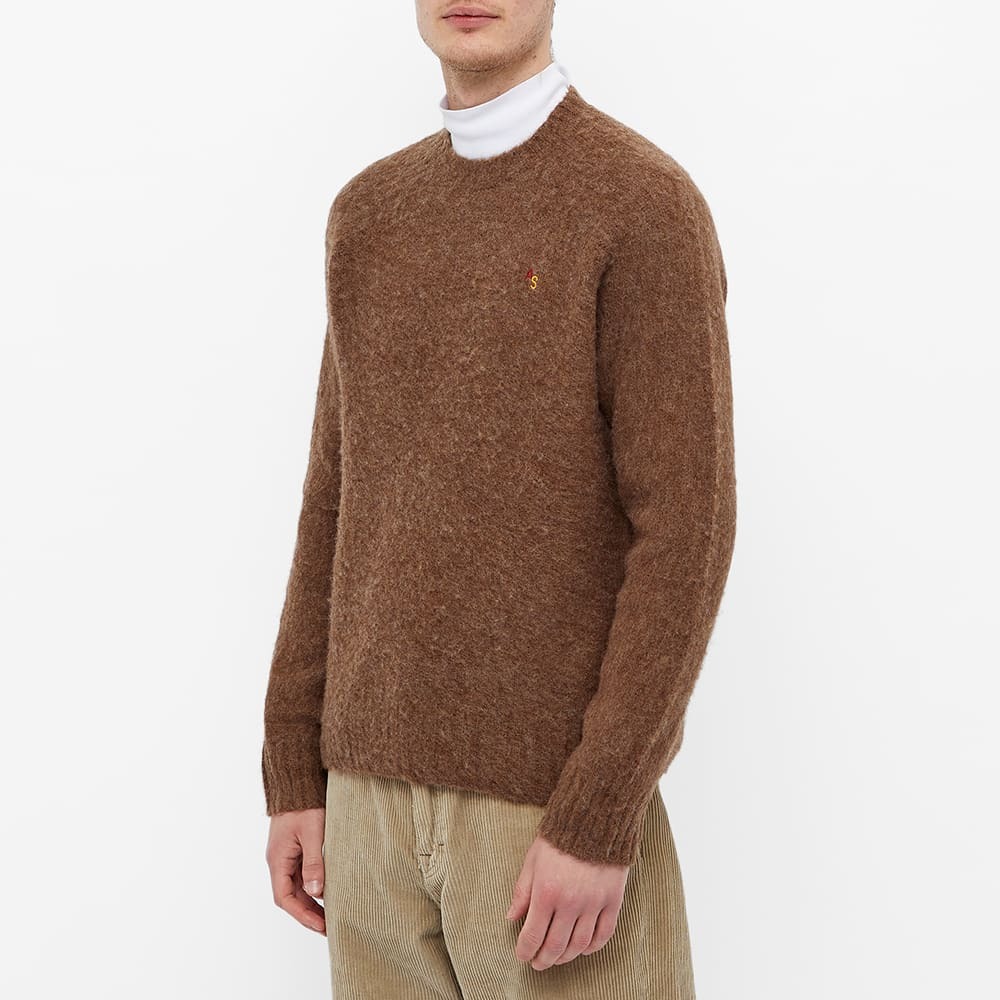 Acne Studios Men's Kowhai Brushed Crew Knit in Chocolate