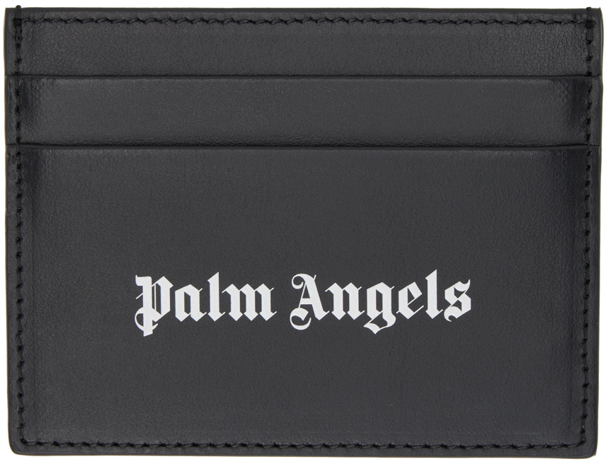 Palm Angels Black Logo Card Holder