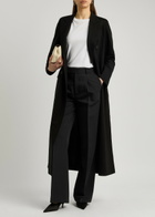 Harris Wharf London Double-breasted Woven Coat Black