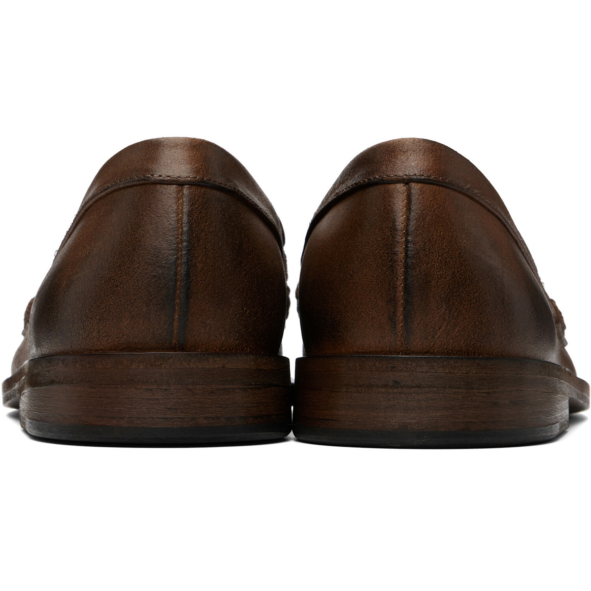 Marsèll Brown Mocasso Leather Loafers