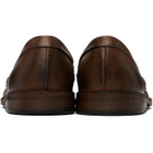 Marsèll Brown Mocasso Leather Loafers