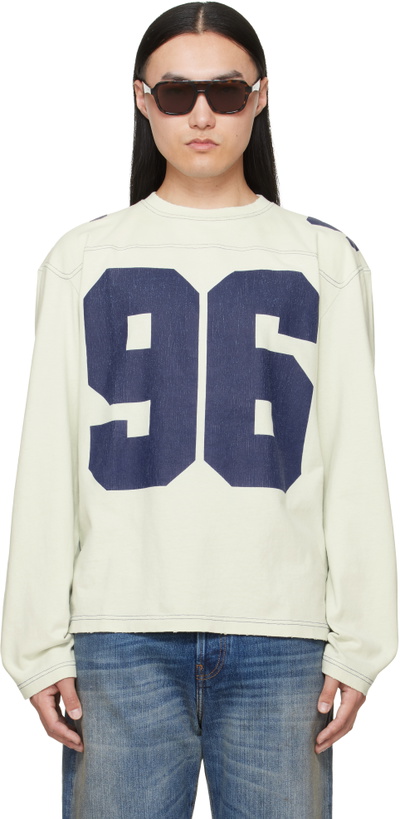 Photo: Acne Studios Off-White Logo Jersey T-shirt