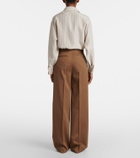 Fforme Agel high-rise virgin wool wide-leg pants