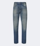 Versace Distressed straight jeans