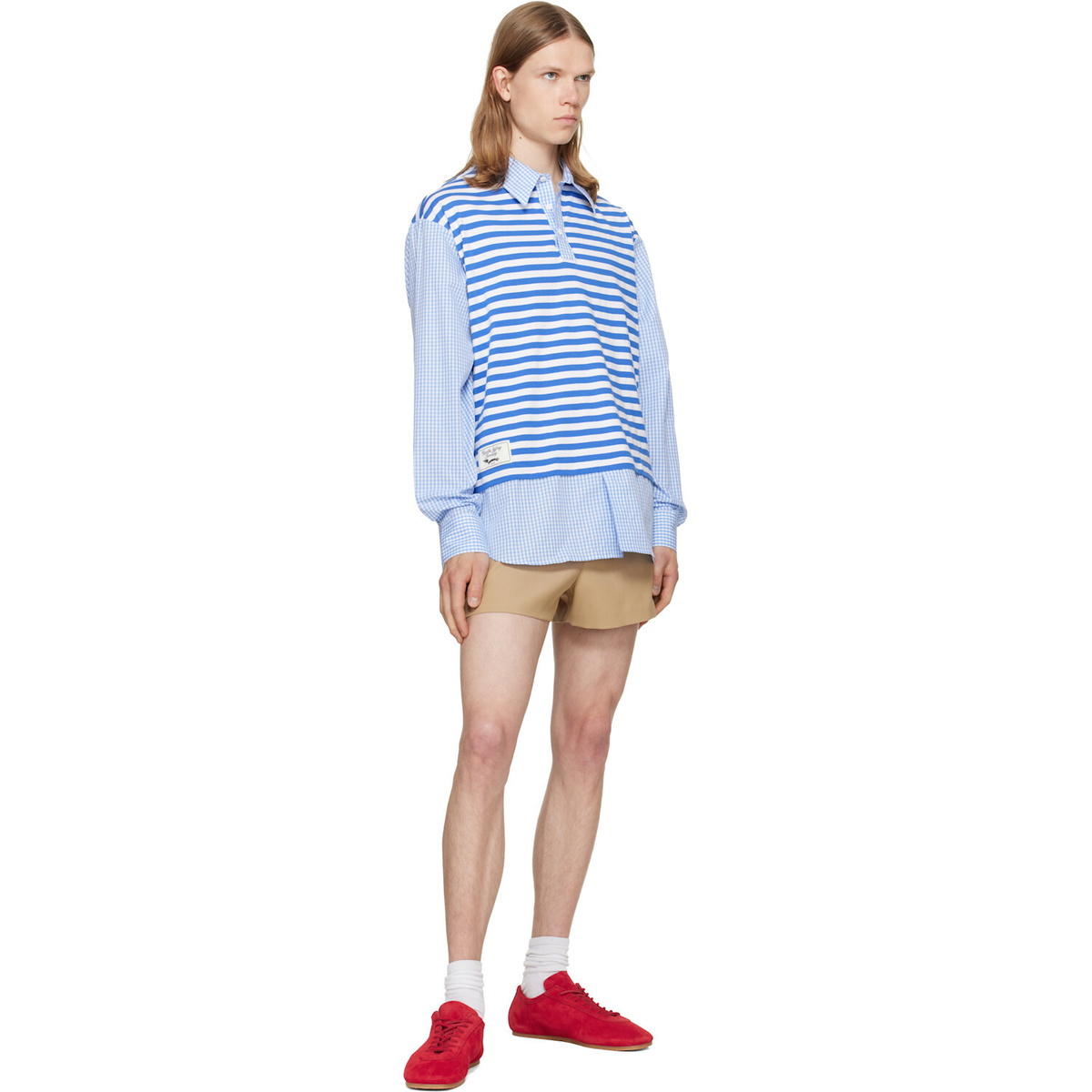 Charles Jeffrey LOVERBOY Blue Merge Shirt