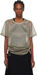Comme des Garçons Homme Plus Gray Mesh T-shirt