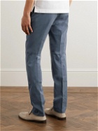 Canali - Slim-Fit Garment-Dyed Stretch-Cotton Twill Chinos - Blue