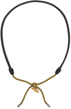 Fendi Black & Yellow FF Vertigo Necklace