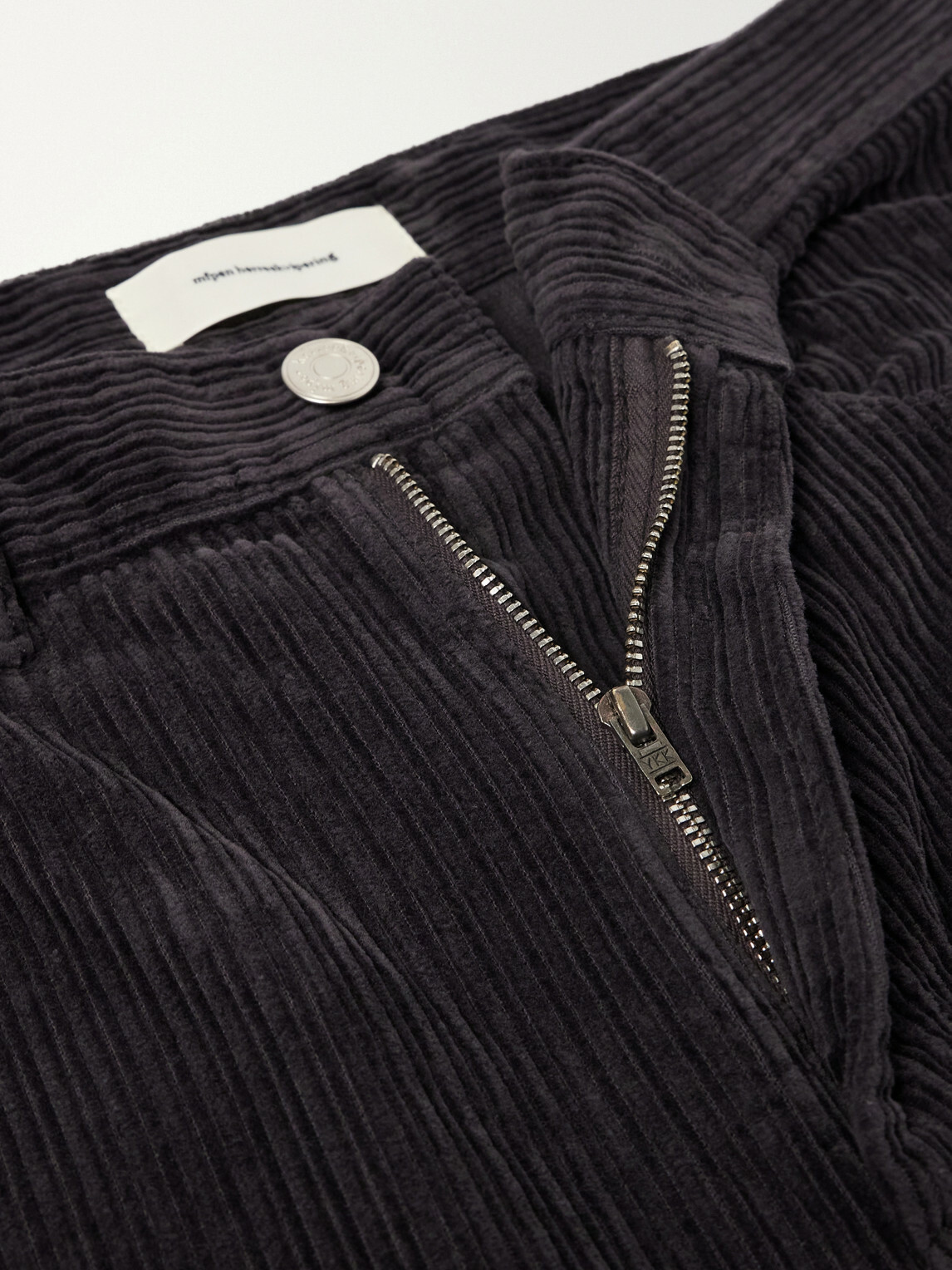 mfpen - Straight-Leg Cotton-Corduroy Trousers - Black