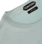 TOM FORD - Slim-Fit Silk Sweater - Blue