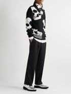 Alexander McQueen - Wool-Blend Jacquard Sweater - Black