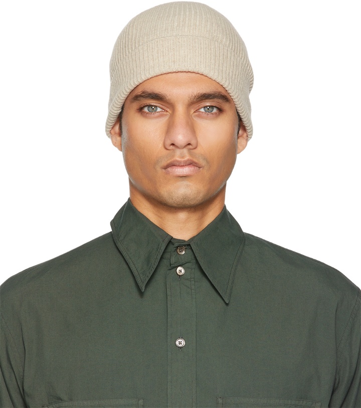 Photo: Lemaire Off-White Knitted Hat Beanie