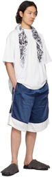We11done Navy Selldone Track Shorts
