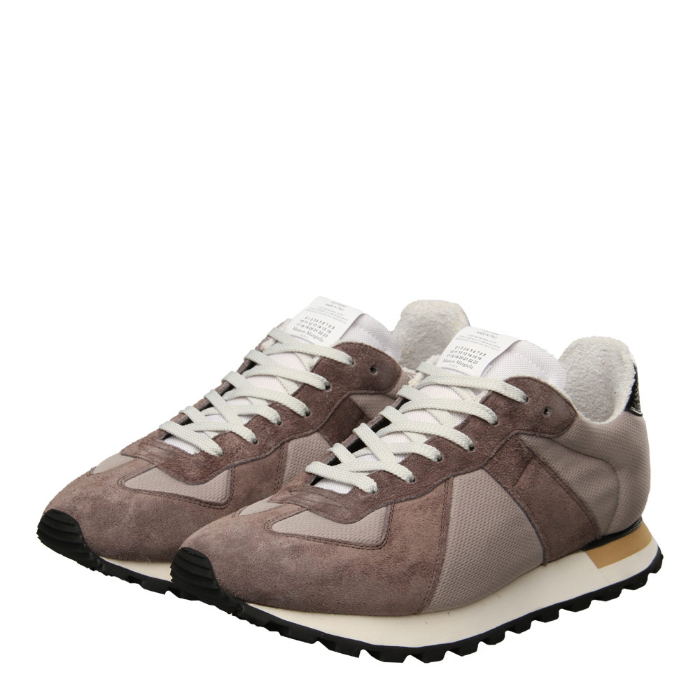 Retro Runner Sneaker - Beige / Brown