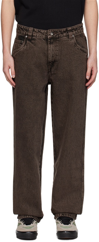 Photo: Dime Brown Classic Relaxed Jeans
